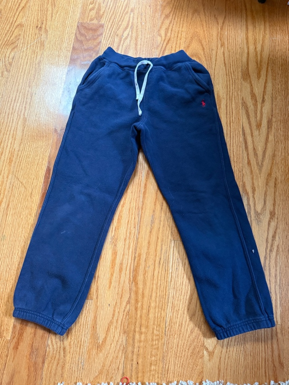 💜Polo by Ralph Lauren Navy Blue Kids Jogger Sweatpants with Drawstring